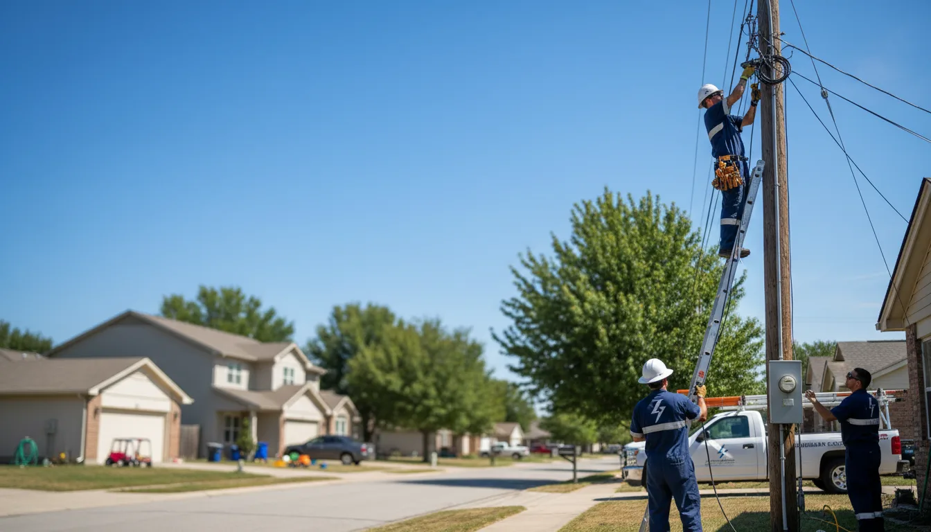 Residential electrician providing installation services in Janesville, WI
